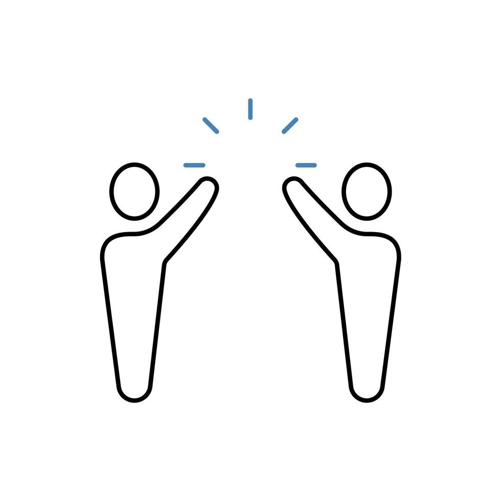 partnership concept line icon. Simple element illustration. partnership concept outline symbol design. vector