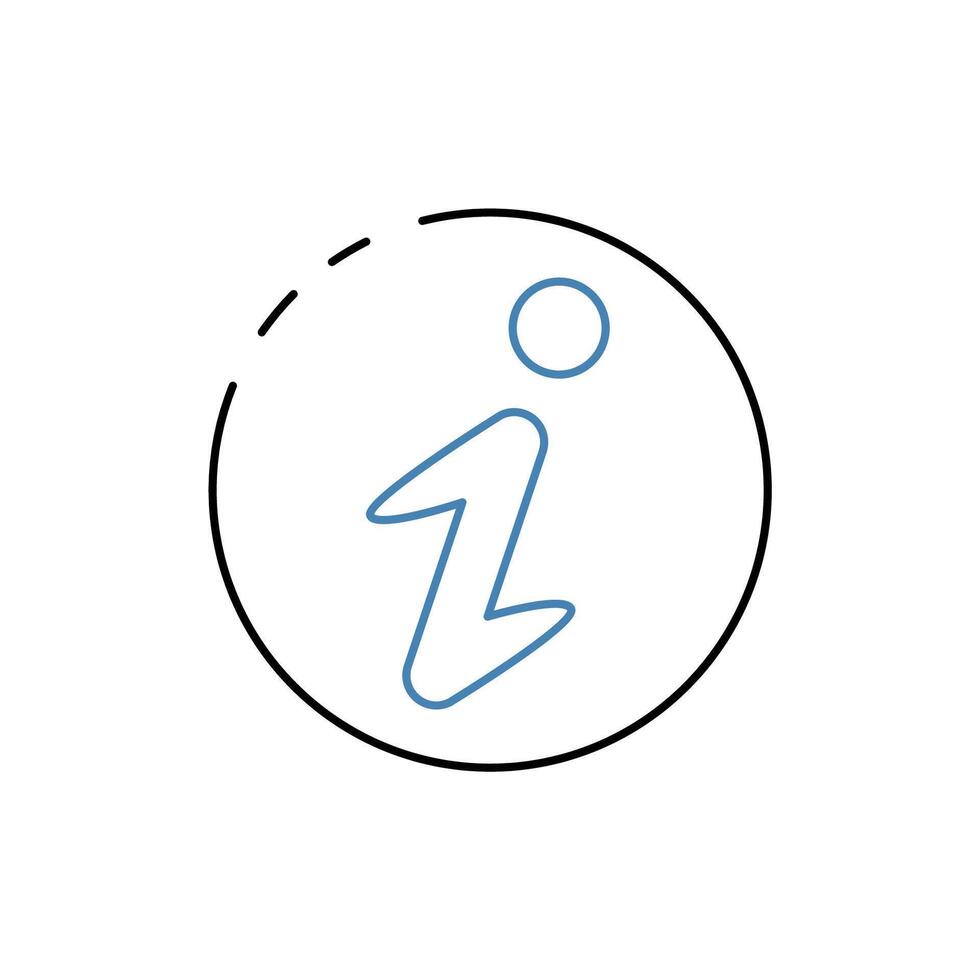 information concept line icon. Simple element illustration. information concept outline symbol design. vector
