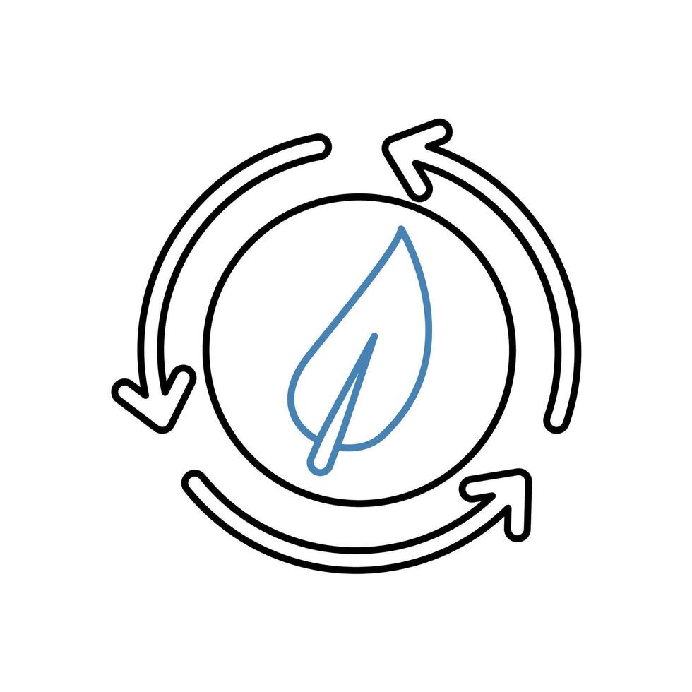 sustainable concept line icon. Simple element illustration. sustainable concept outline symbol design. vector
