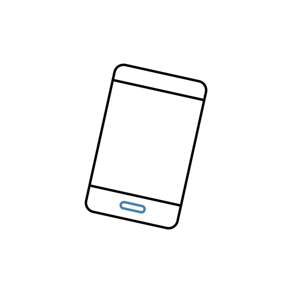 phone concept line icon. Simple element illustration. phone concept outline symbol design. vector