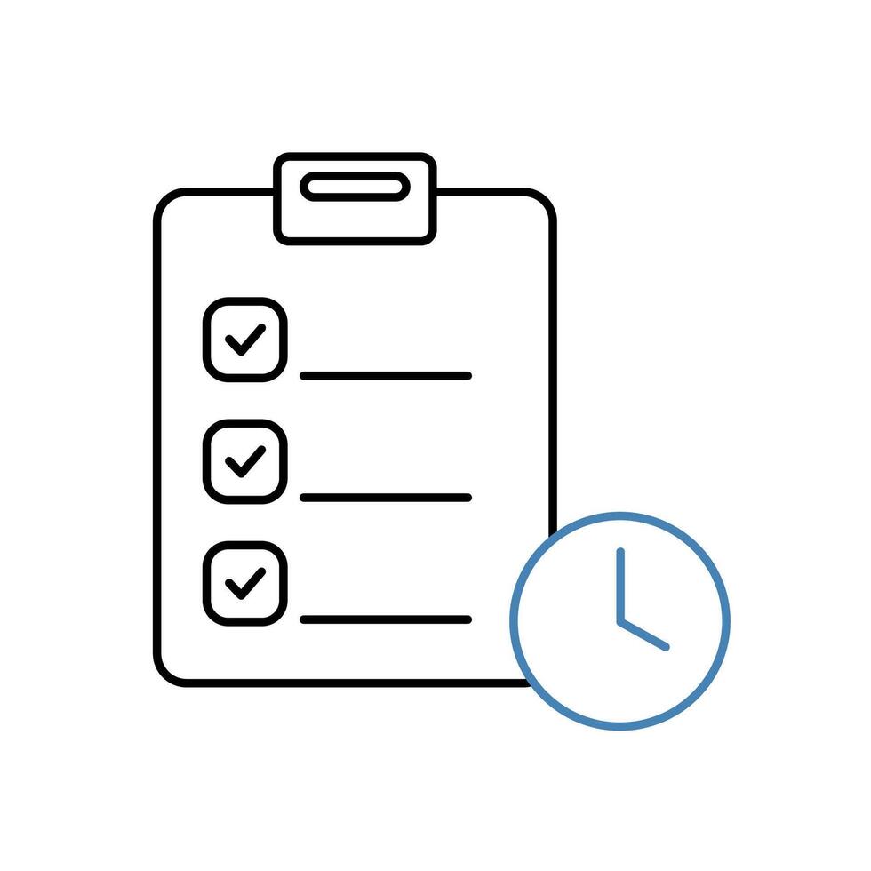 planning concept line icon. Simple element illustration. planning concept outline symbol design. vector