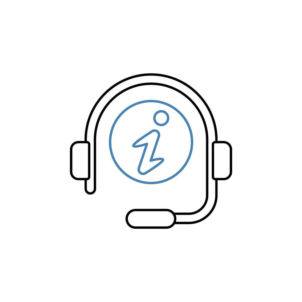 help concept line icon. Simple element illustration. help concept outline symbol design. vector