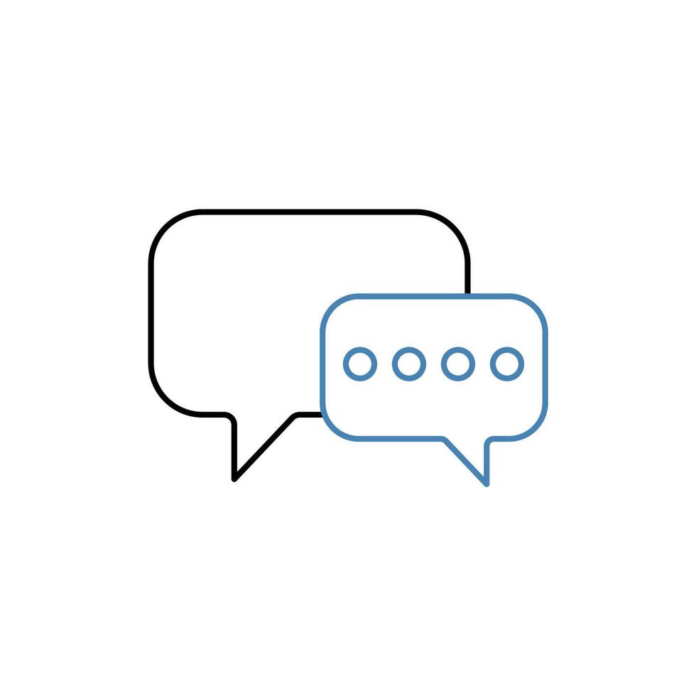 live chat concept line icon. Simple element illustration. live chat concept outline symbol design. vector