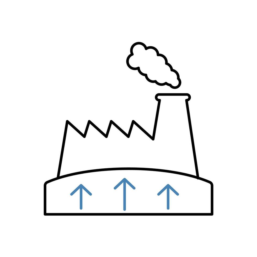 geothermal concept line icon. Simple element illustration. geothermal concept outline symbol design. vector