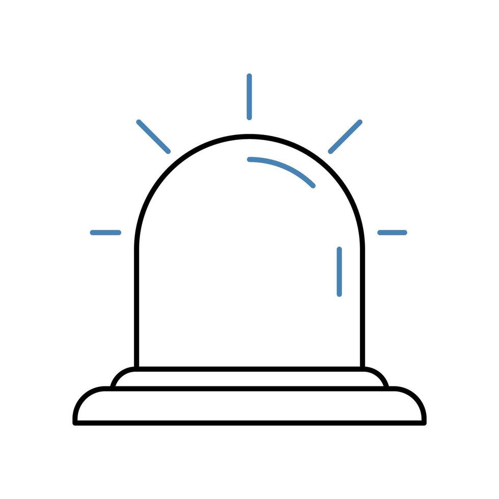 alert concept line icon. Simple element illustration. alert concept outline symbol design. vector