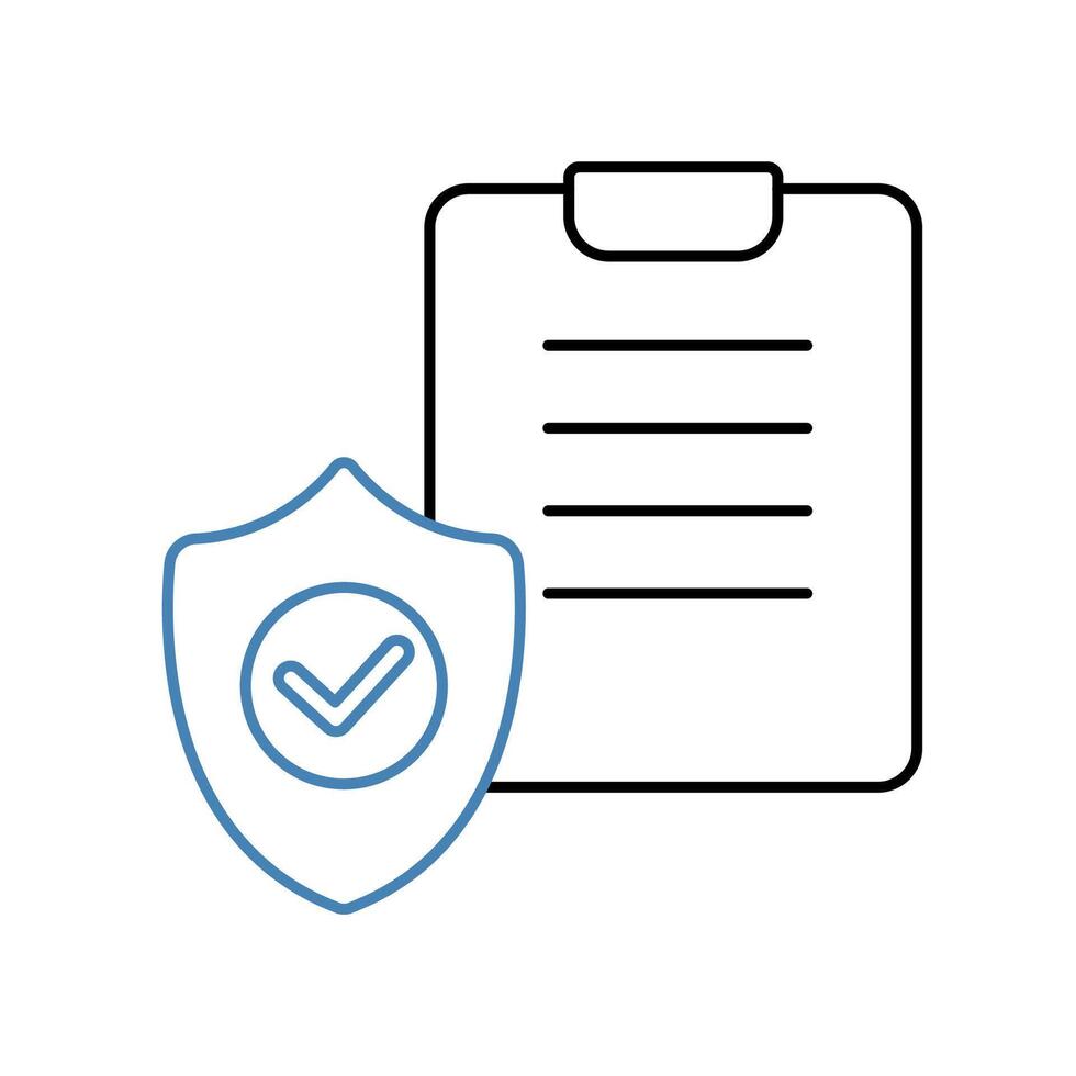 security policies concept line icon. Simple element illustration. security policies concept outline symbol design. vector