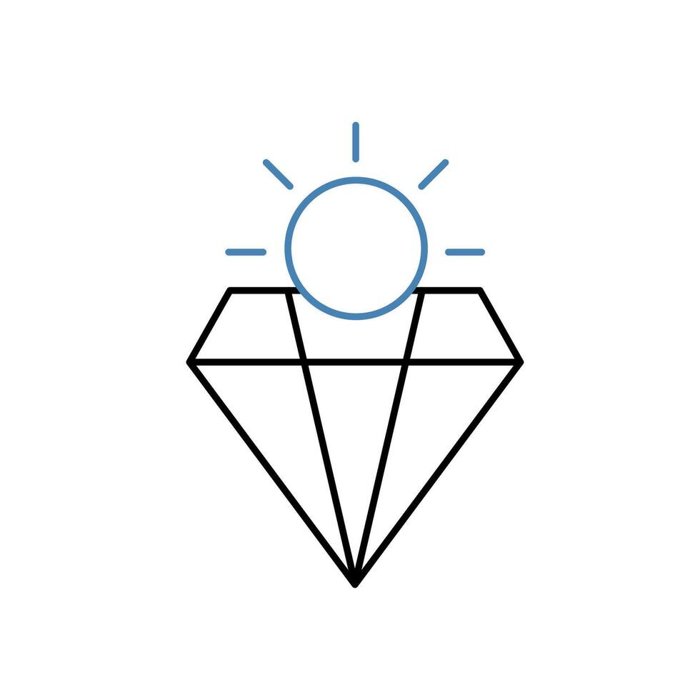 value concept line icon. Simple element illustration. value concept outline symbol design. vector