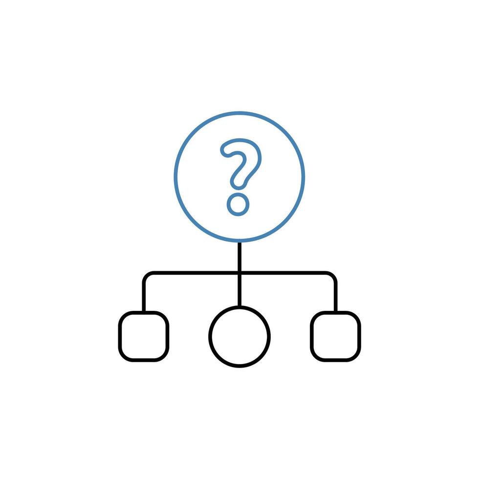inquiry concept line icon. Simple element illustration. inquiry concept outline symbol design. vector