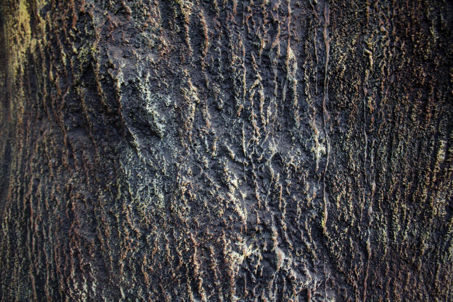 Artificial Wall Relief Texture Made of Cement and Sand Material photo