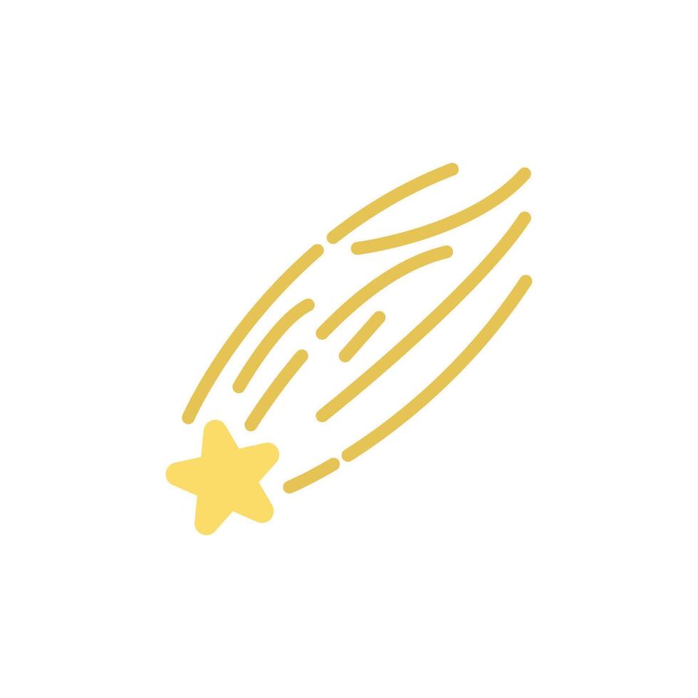 shooting star icon vector