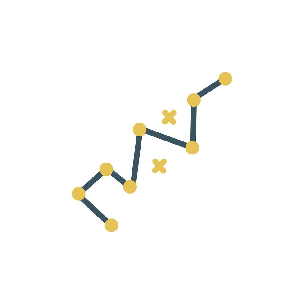 constellation icon flat style vector