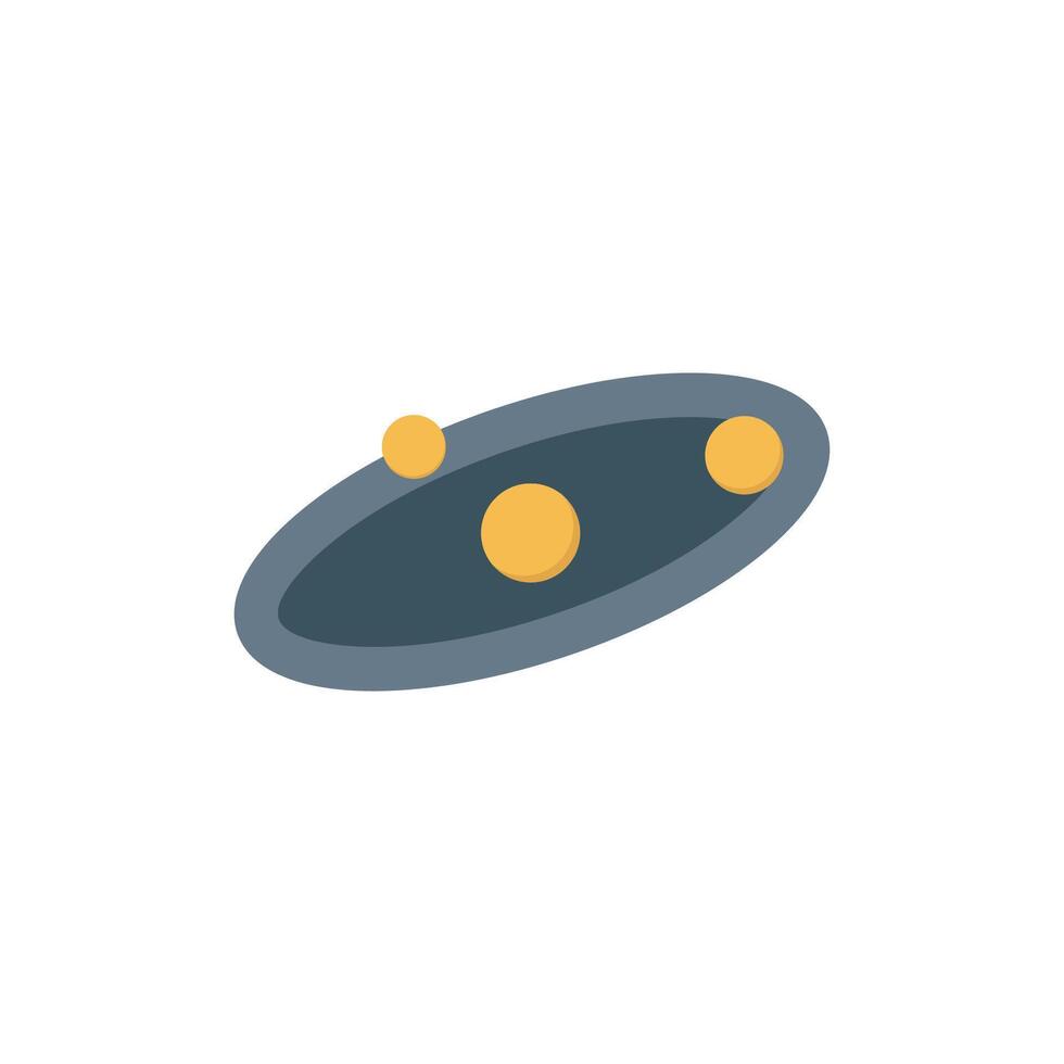orbit icon flat style vector