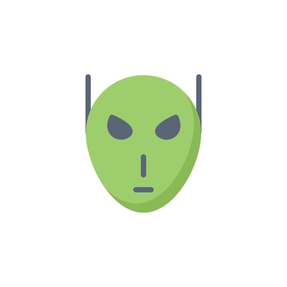 alien icon flat style vector
