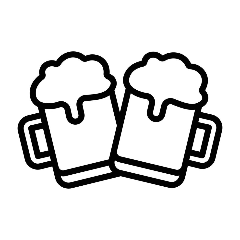 Simple Beer icon. The icon can be used for websites, print templates, presentation templates, illustrations, etc vector