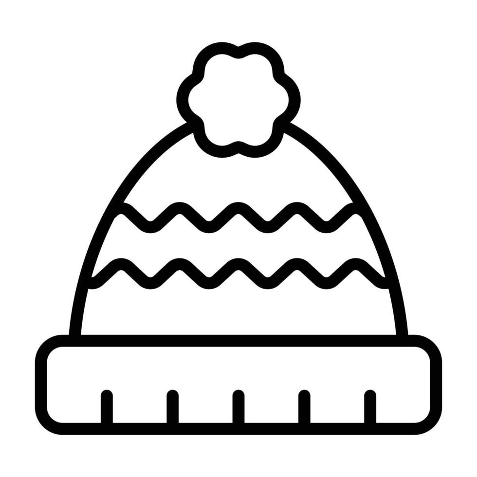 Simple Beanie icon. The icon can be used for websites, print templates, presentation templates, illustrations, etc vector