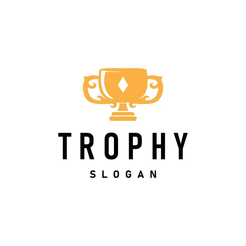 Trophy Logo Design vector