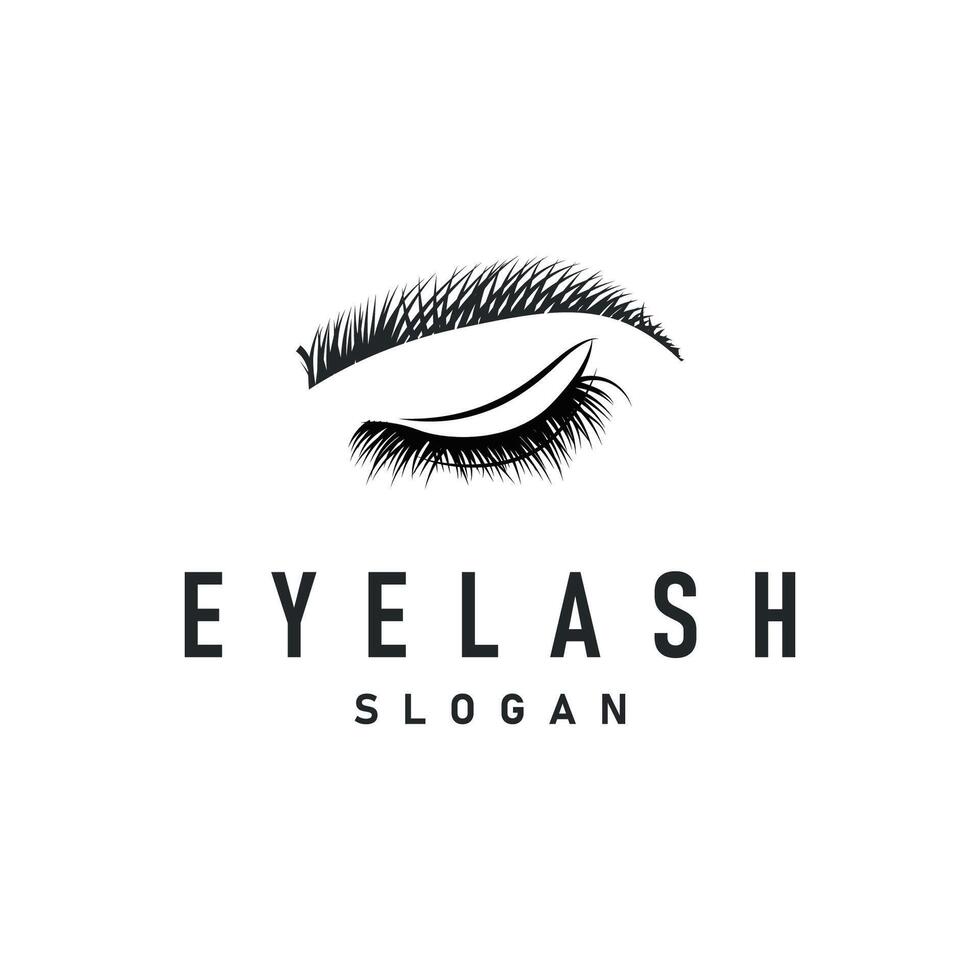 Eyelash Logo, Simple Design vector