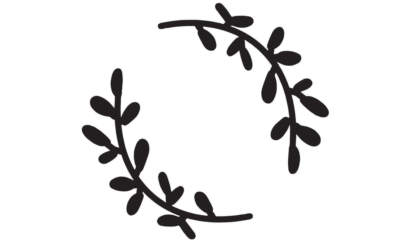 Leaf plant botany element black color design graphic nature element tree winter summer autumn frame wedding love dating card banner flora decoration pattern art fresh tropical branch blossom poster vector