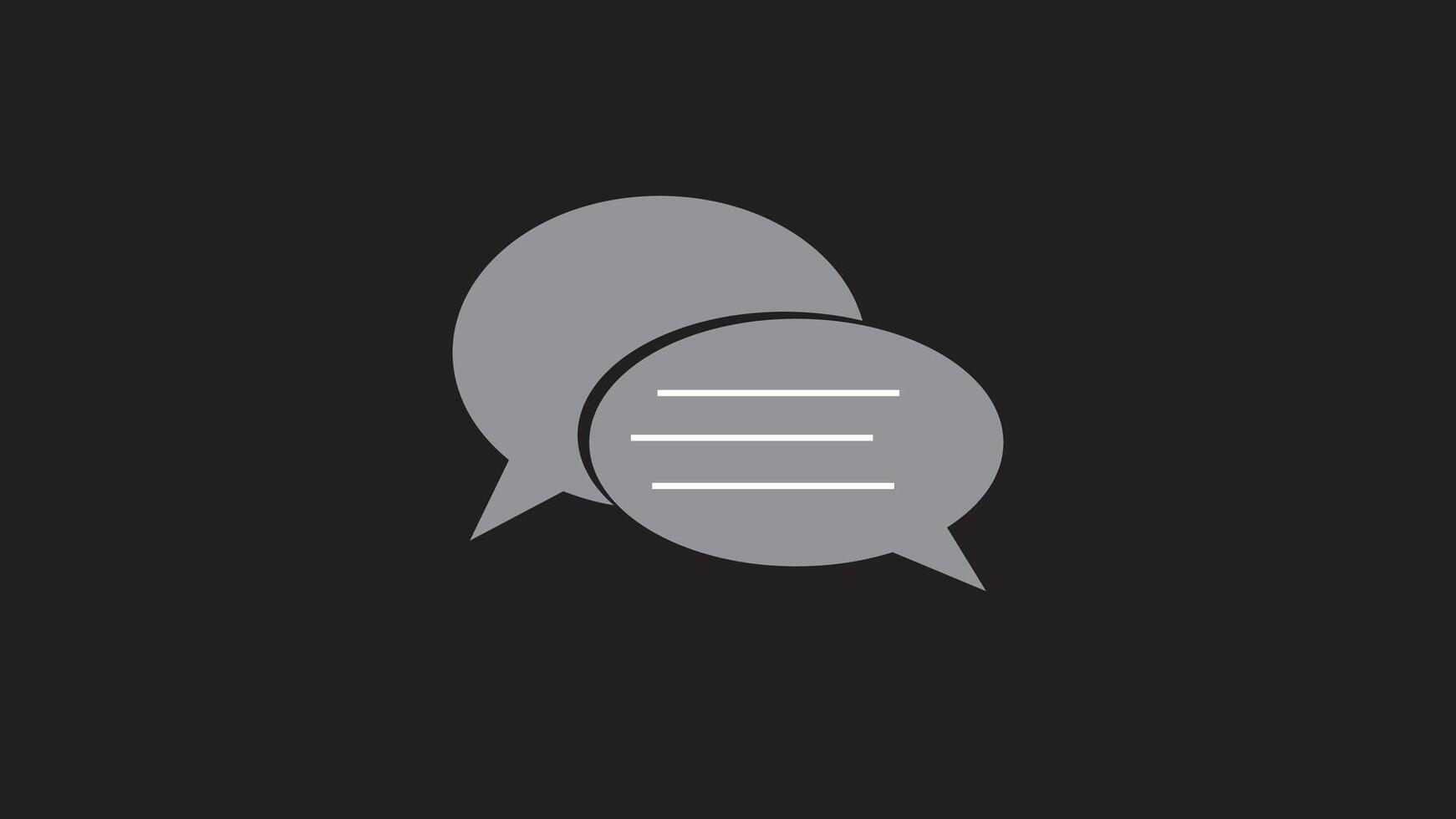 Simple chat icon design, bubble chat icon, chat message icon vector