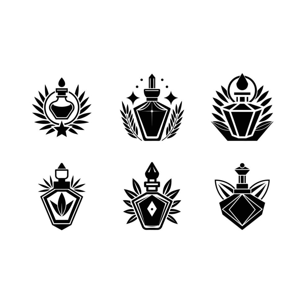 Modern perfume and line art design for digital download and branding vector