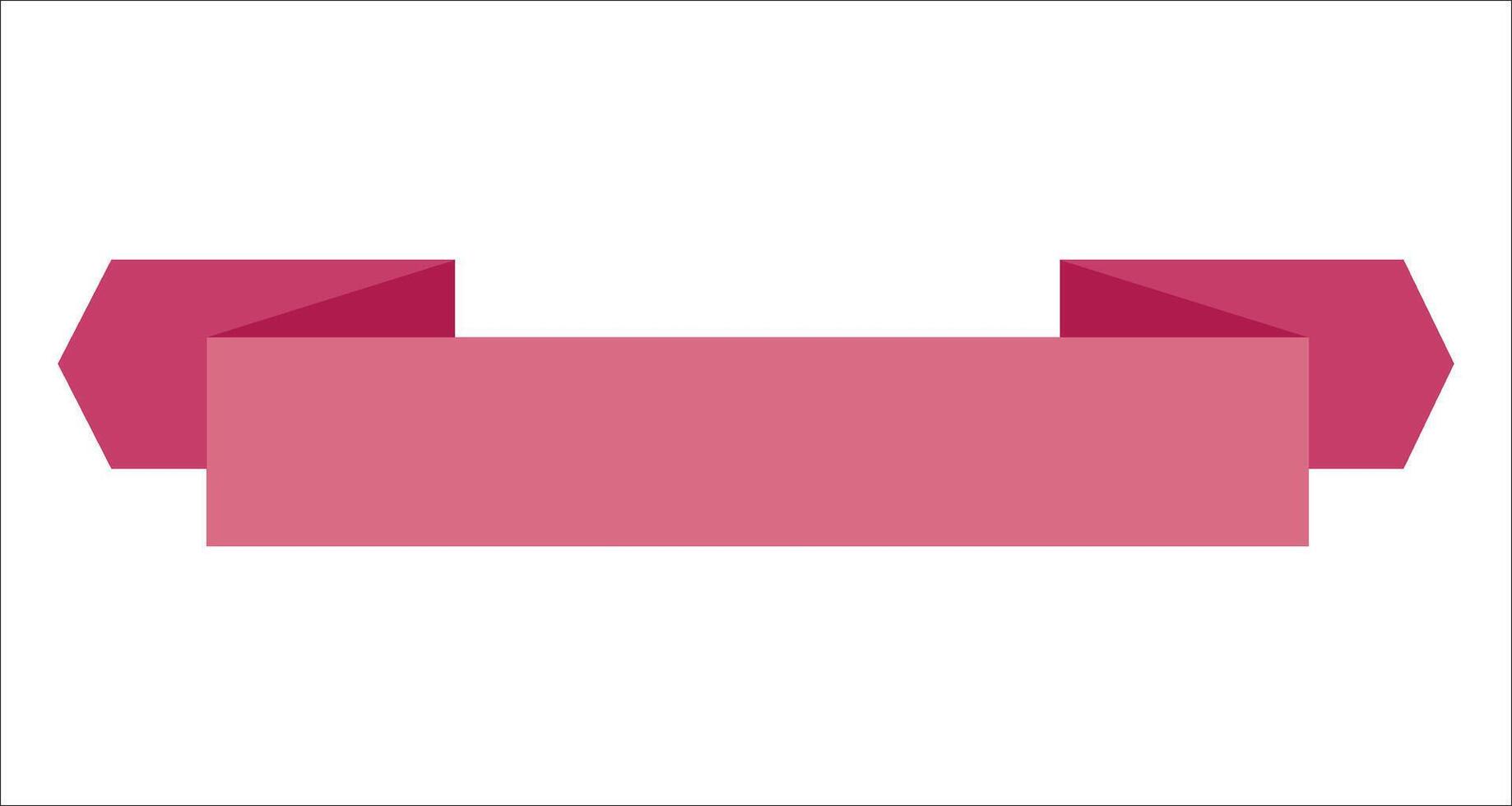 a pink ribbon with a pink bow on it vector