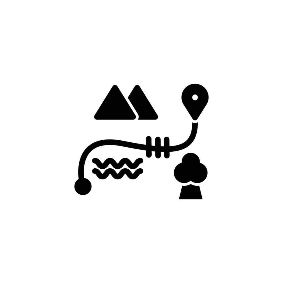 Journey icon or logo design isolated sign symbol illustration - high quality line style icon suitable for designers, web developers, displays and websites vector