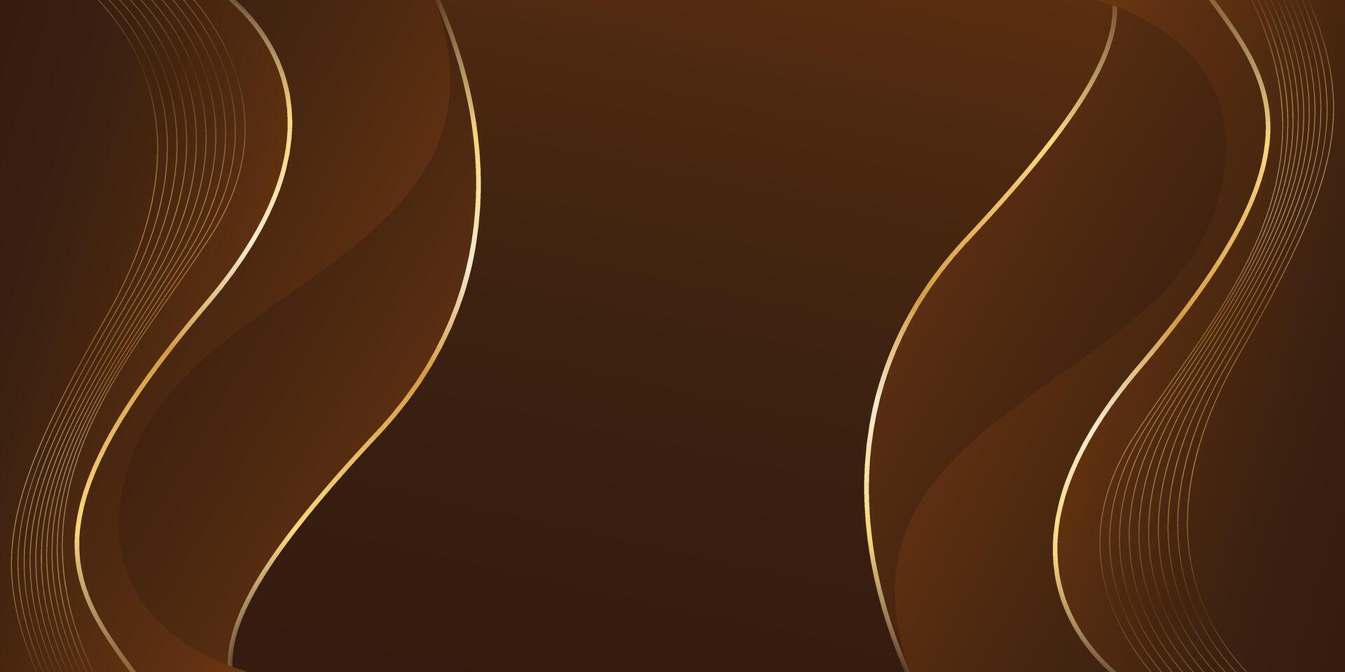 Abstract dark brown background with a wavy pattern vector