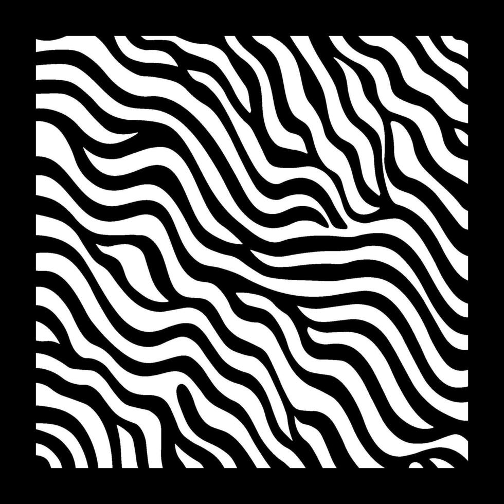 square background of black lines or waves without background vector