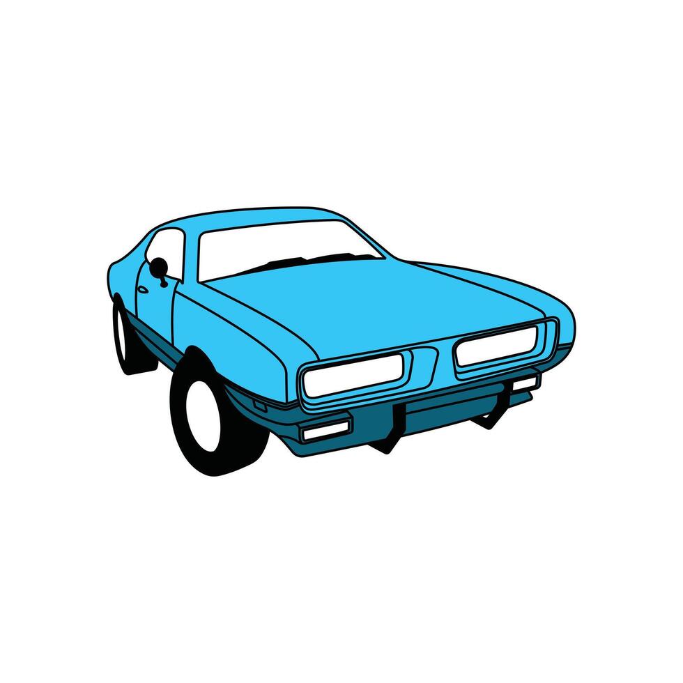 modern classic Car design, vehicle for your industry, brand, and etc, suitable for your company vector