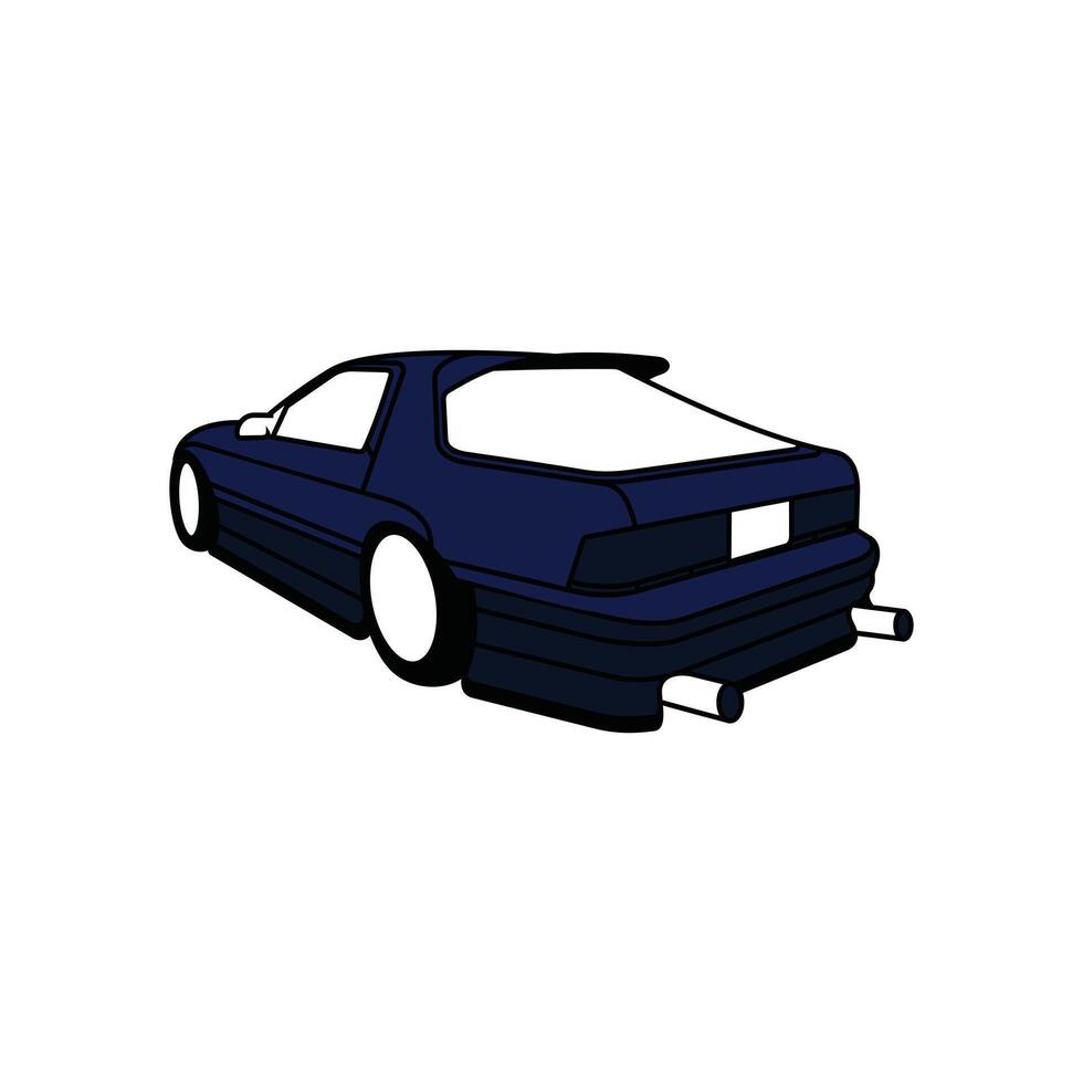 Race Car automotive with blue color design, vehicle for your industry, brand, and etc, suitable for your company vector