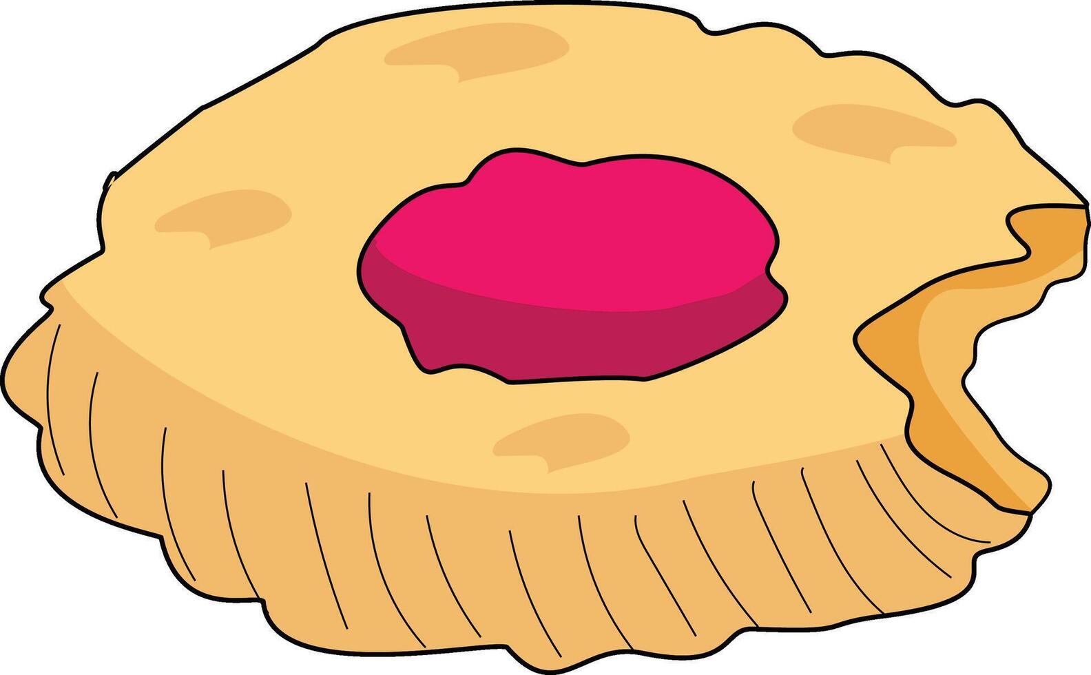 Cookie illustration for snack vector