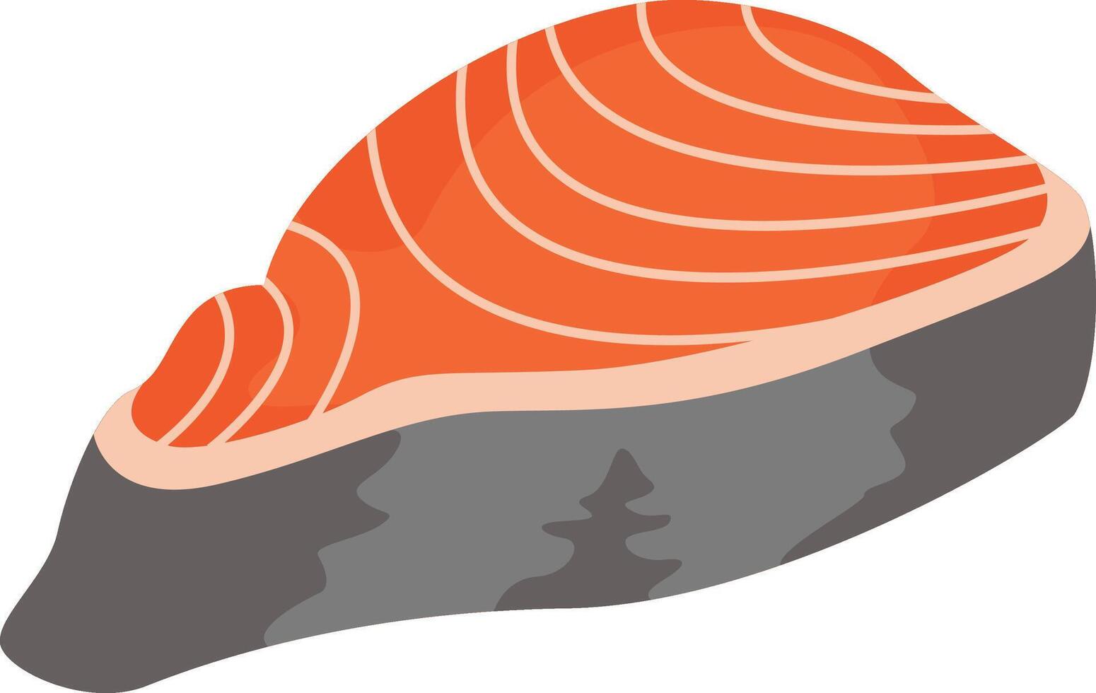Salmon Fish Steak illustration vector