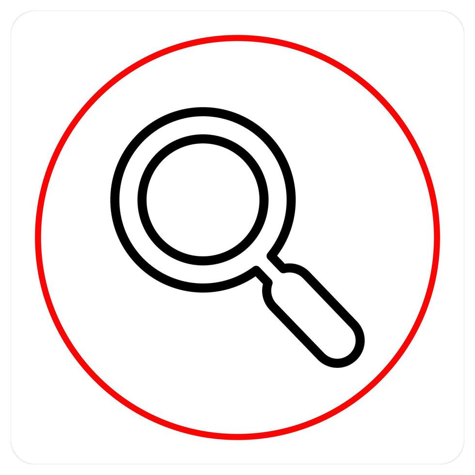 Search and find icon concept vector