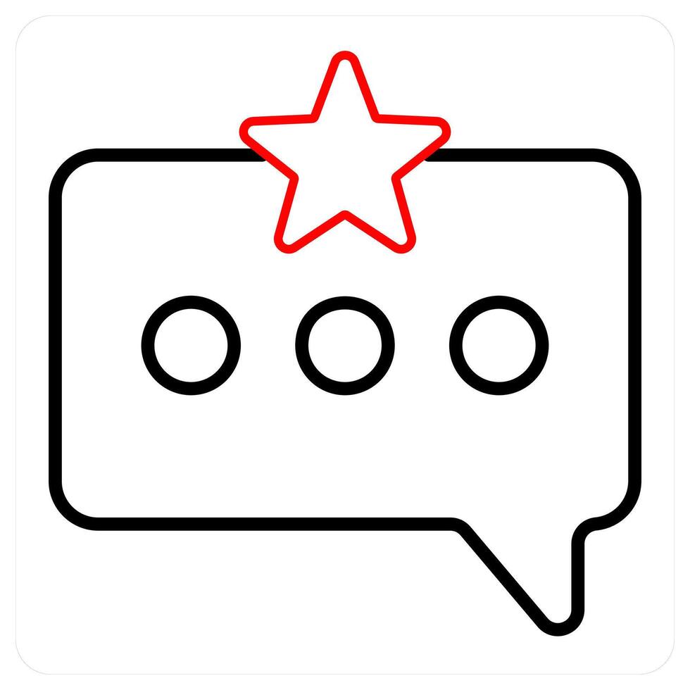 Starred Massage and envelope icon concept vector