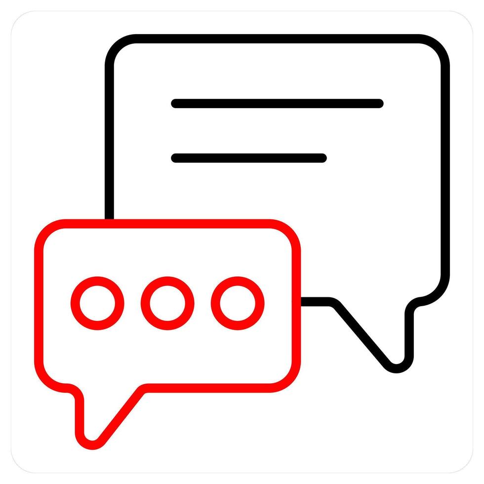Chat and message icon concept vector