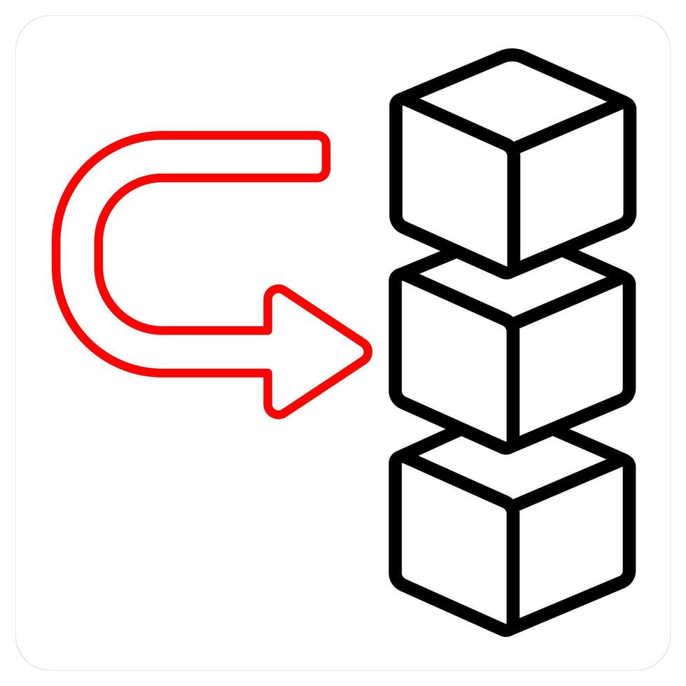 Server and data icon concept vector