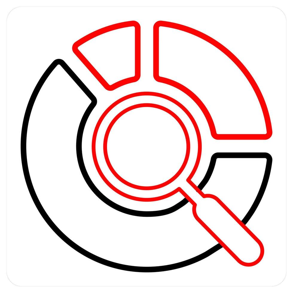 Data Search and search icon concept vector