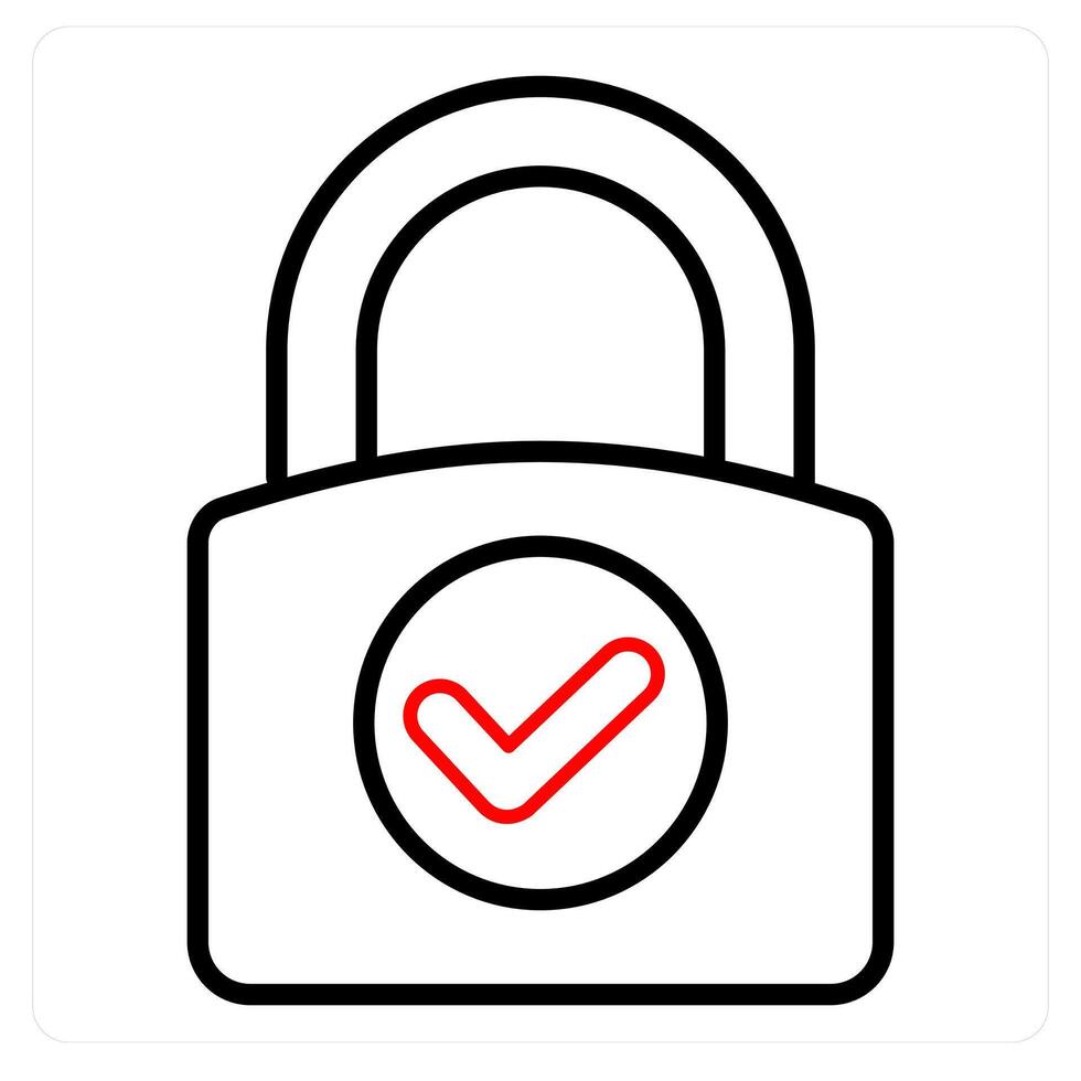 Lock and security icon concept vector