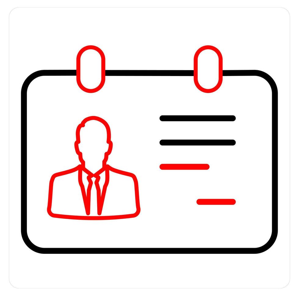 Id Card and proof icon concept vector