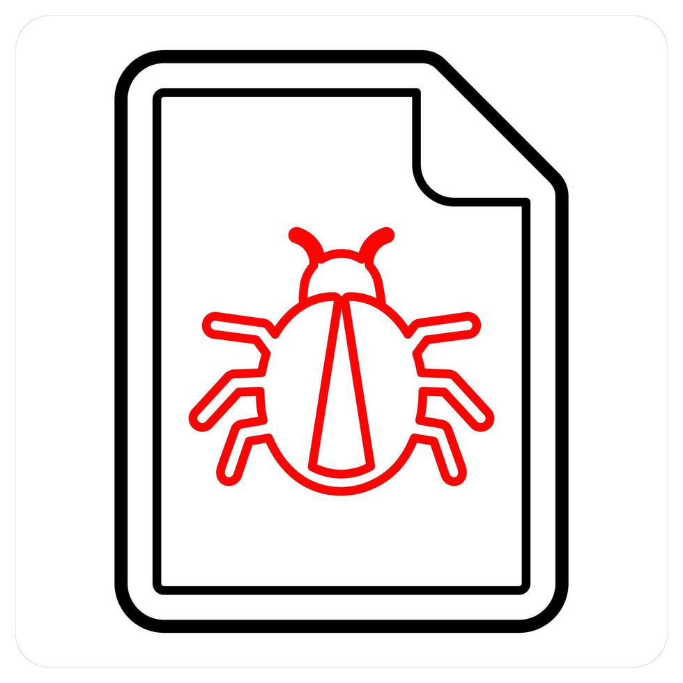 Bug and virus icon concept vector