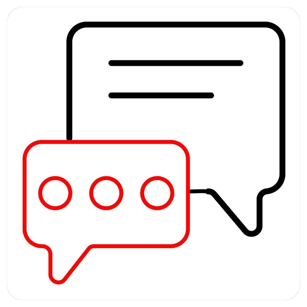 Communication and discussion icon concept vector