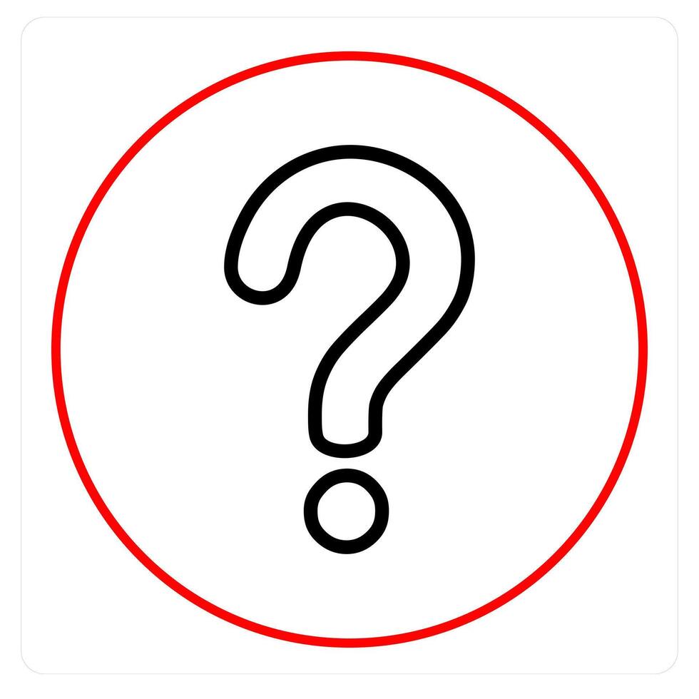 Question and help icon concept vector