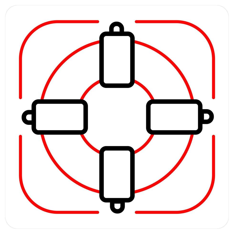 Life Saver and help support icon concept vector