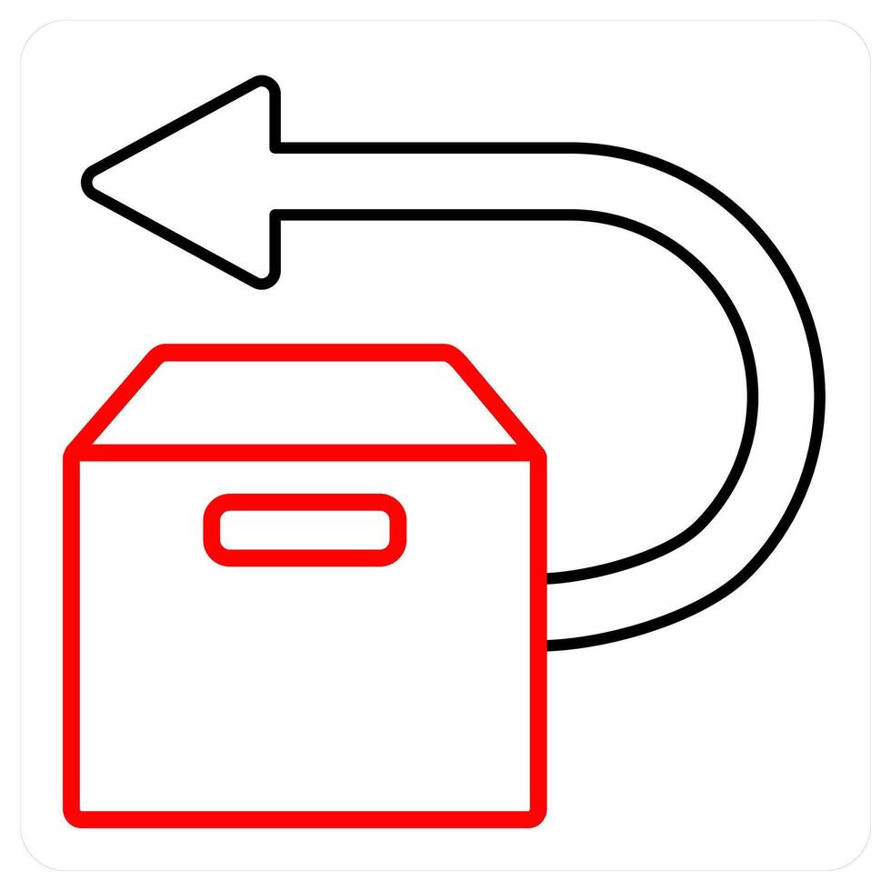 Forward Box and right icon concept vector