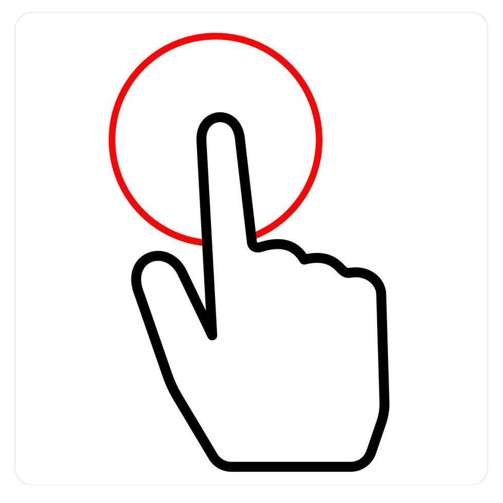 Censor Touch and touch icon concept vector