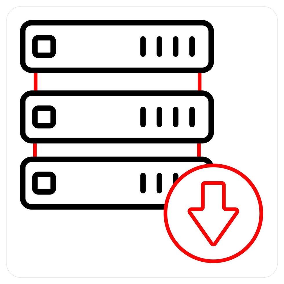 Download Drive Data and server icon concept vector