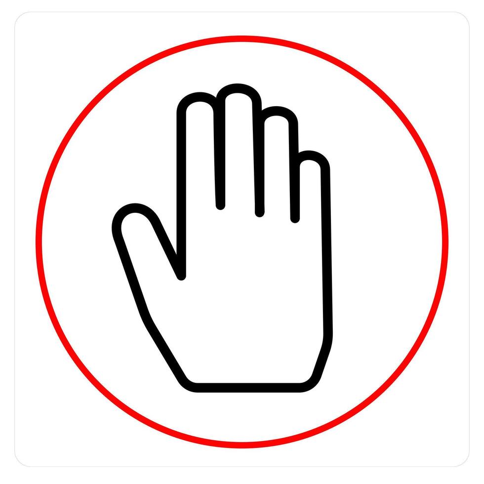 Raise Hand and raise icon concept vector