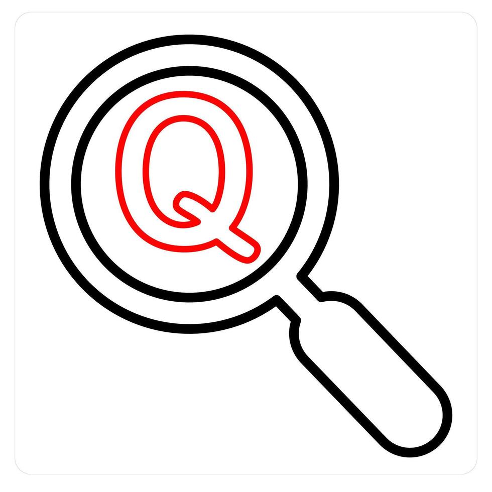 Search Question and find icon concept vector