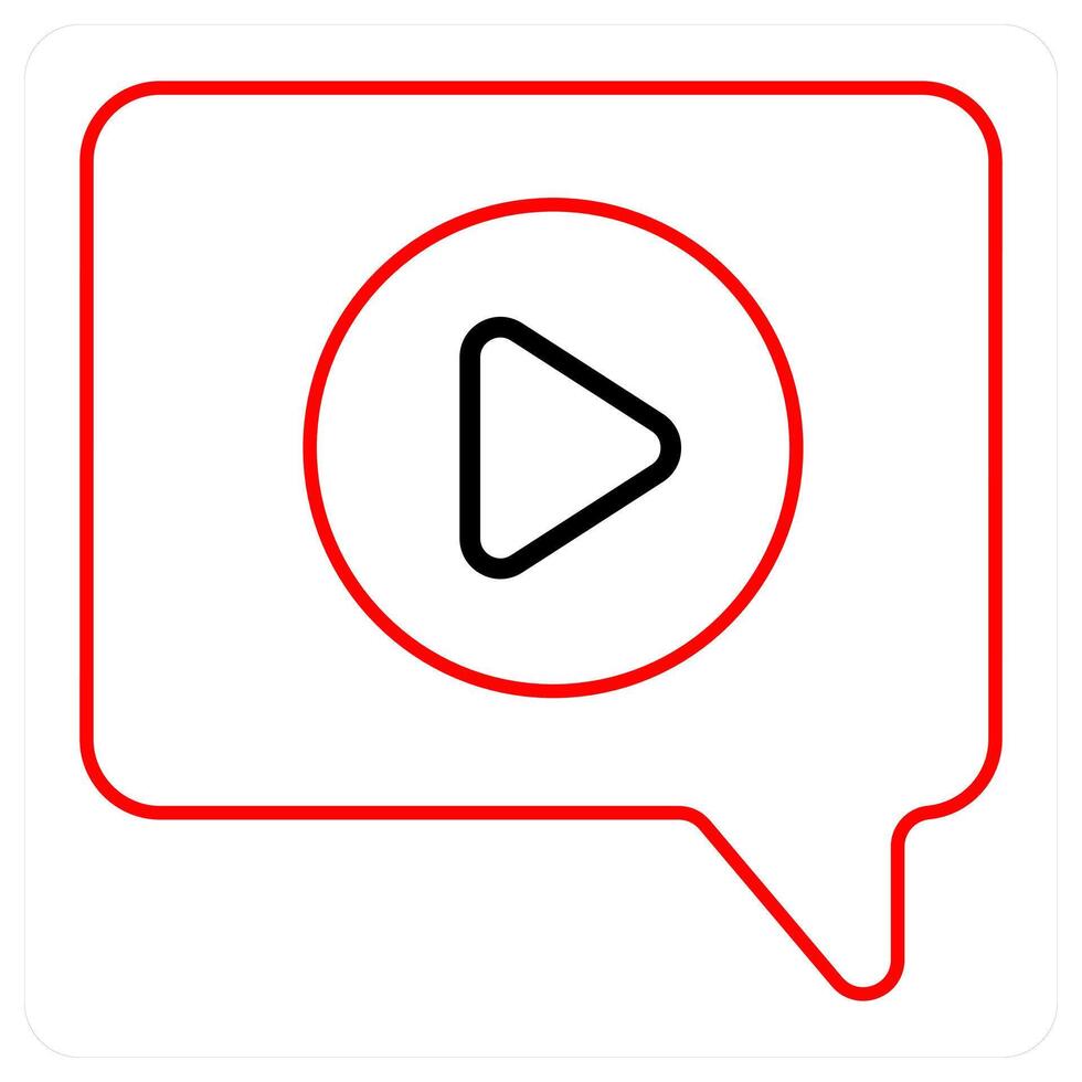 Chat and live stream icon concept vector