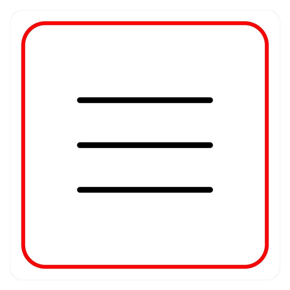 Bar and menu icon concept vector